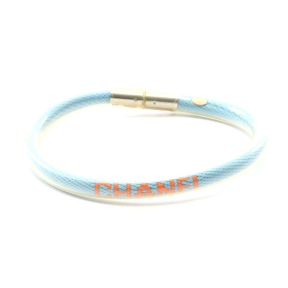 Chanel Logo Tube Bangle Bracelet